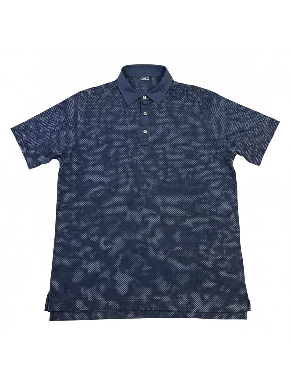 FootJoy ProDry Golf Men's Polyester L Navy Polka Dot Logo Polo